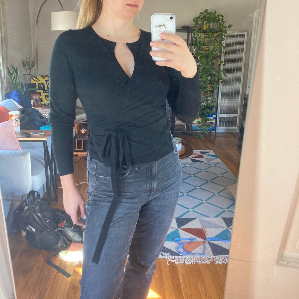 Banana Republic silk cashmere wrap sweater